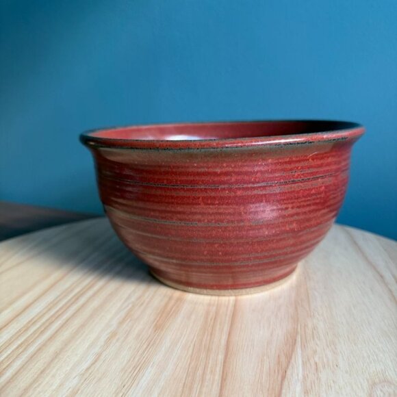 Vintage 98 Noah Montgomery Stoneware Bowl Brown Redish Studio Pottery EUC - Picture 1 of 10